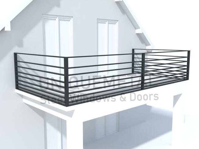 Balustrada tarasowa, balkonowa - projekt, wykonanie, montaż