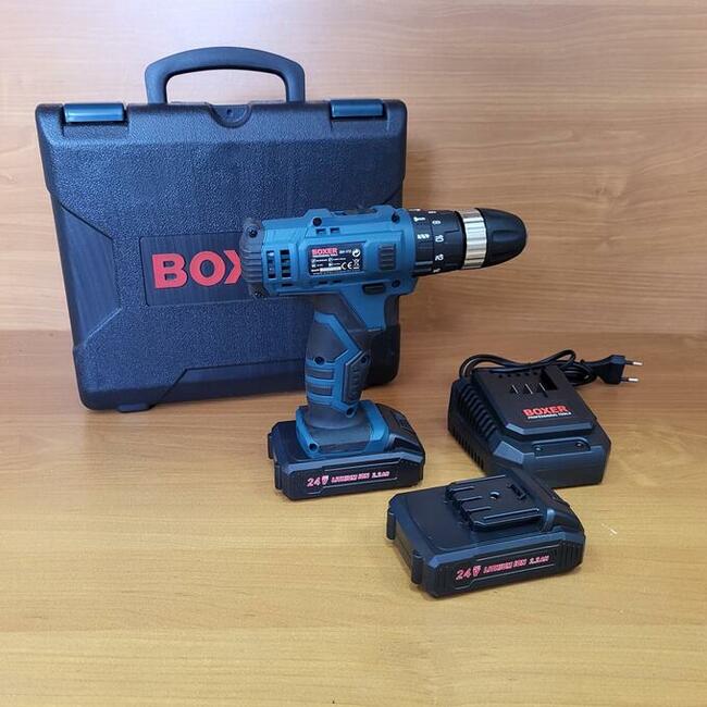 Wietarko wkrętarki udarowe boxer 2x akumulator 24v 2.2a