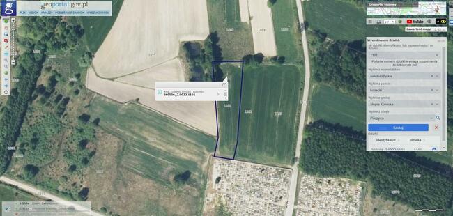 Działka 2845 m2 Pilczyca Świętokrzyskie