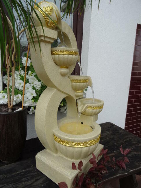 FONTANNA OGRODOWA 8 wys. 108 cm !!! ośw. LED !