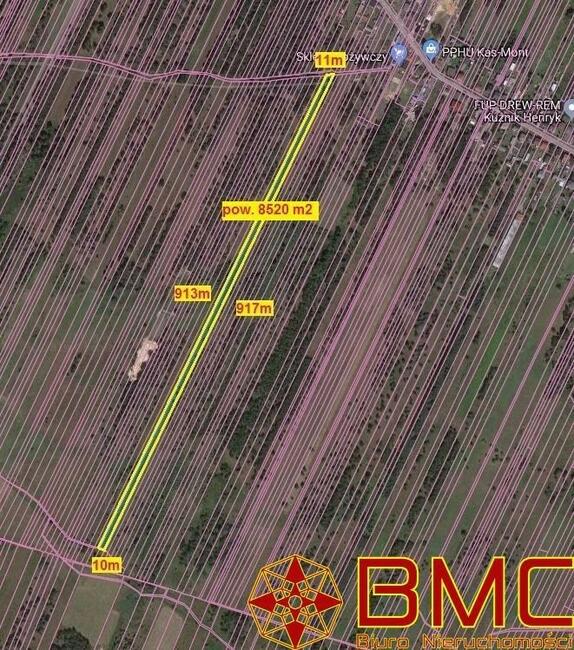 Działka budowlana Zawisna gm. Kamienica Polska,