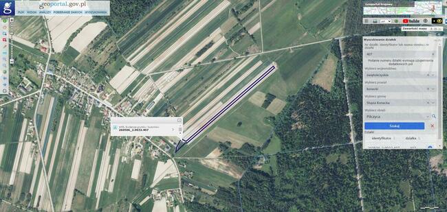 Działka 8881 m2 Pilczyca Świętokrzyskie