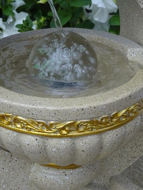 FONTANNA OGRODOWA 8 wys. 108 cm !!! ośw. LED !