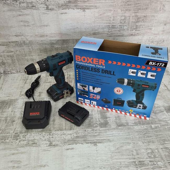 Wietarko wkrętarki udarowe boxer 2x akumulator 24v 2.2a