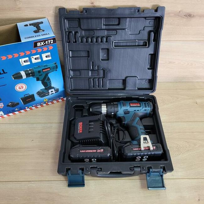 Wietarko wkrętarki udarowe boxer 2x akumulator 24v 2.2a