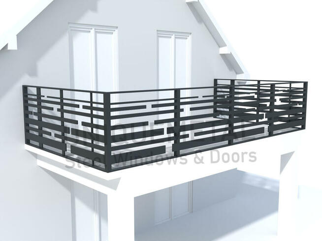 Balustrada tarasowa, balkonowa - projekt, wykonanie, montaż