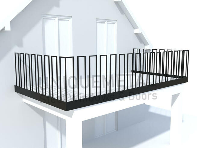 Balustrada tarasowa, balkonowa - projekt, wykonanie, montaż