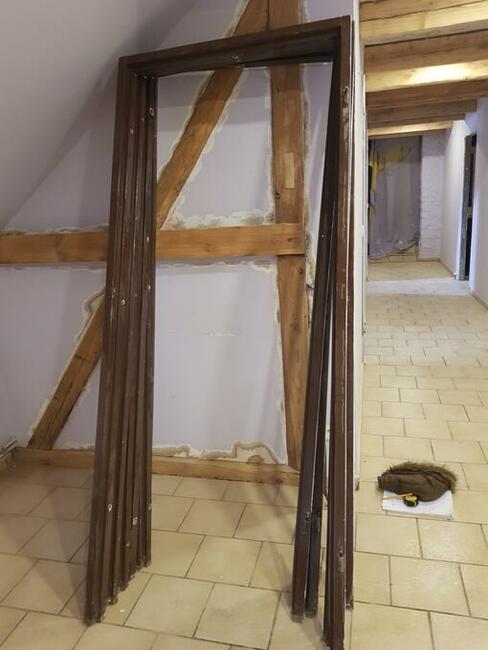 Używane drzwi lite drewno