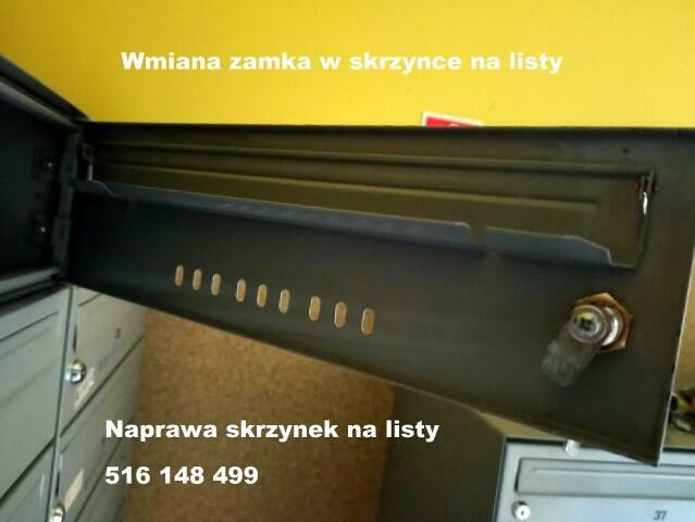 Wymiana zamka w skrzynce na listy pocztowej Warszawa