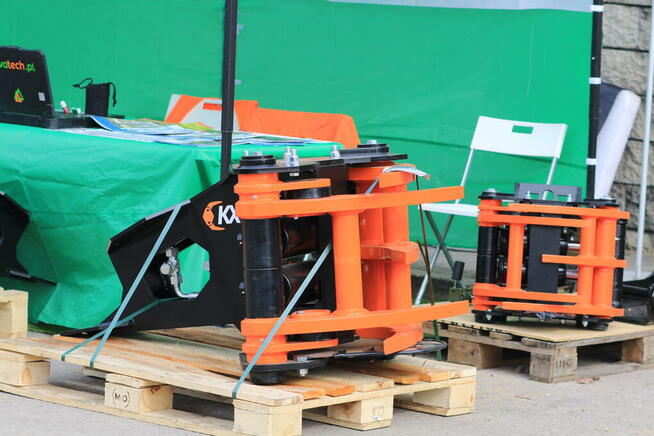 Ciężka GŁOWICA ŚCINKOWA do KOPARKI 14t ścina drzewa do 350mm