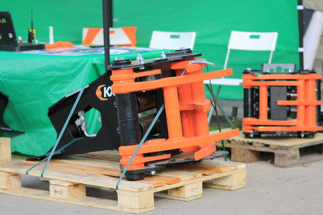 Ciężka GŁOWICA ŚCINKOWA do KOPARKI 14t ścina drzewa do 350mm