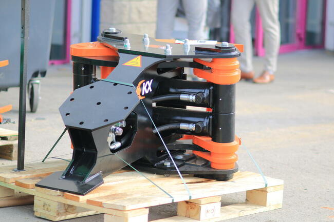 Ciężka GŁOWICA ŚCINKOWA do KOPARKI 14t ścina drzewa do 350mm