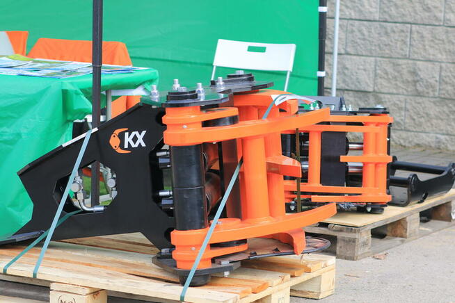 Ciężka GŁOWICA ŚCINKOWA do KOPARKI 14t ścina drzewa do 350mm