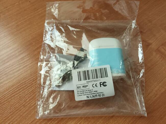 Słuchawki bezprzewodowe BT dla Android i iOS - białe, nowe