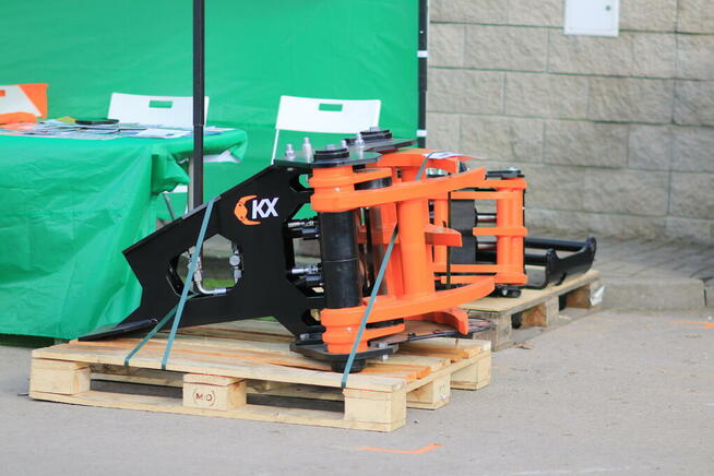 Ciężka GŁOWICA ŚCINKOWA do KOPARKI 14t ścina drzewa do 350mm