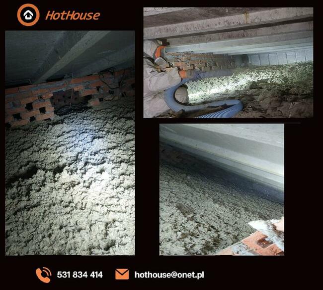 Ocieplenia, Naprawa Termoizolacji Piana PUR, Granulaty Wełny