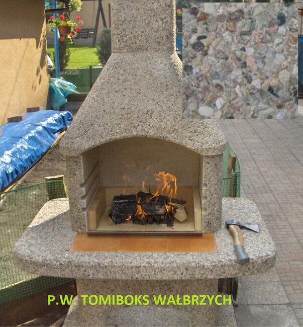 Grill Ogrodowy Norman Atlas / czarny granit, PROMOCJA