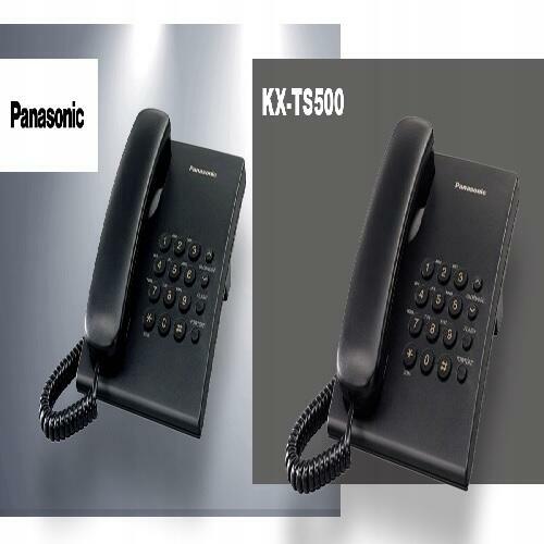 Telefon Stacjonarny Panasonic KX-TS500 Czarny. Polecam.