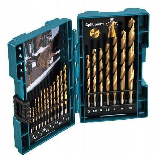 Zestaw Oryginalnych Wierteł Do Metalu Firmy Makita. Polecam.