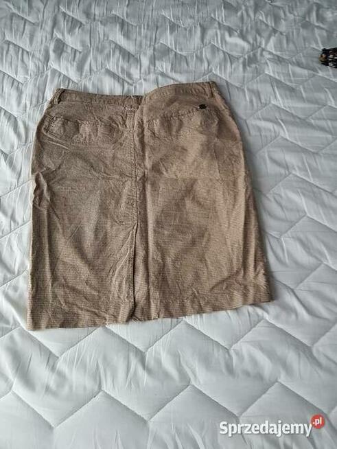 Beżowa, spódniczka w kratkę, rozm. 36/38
