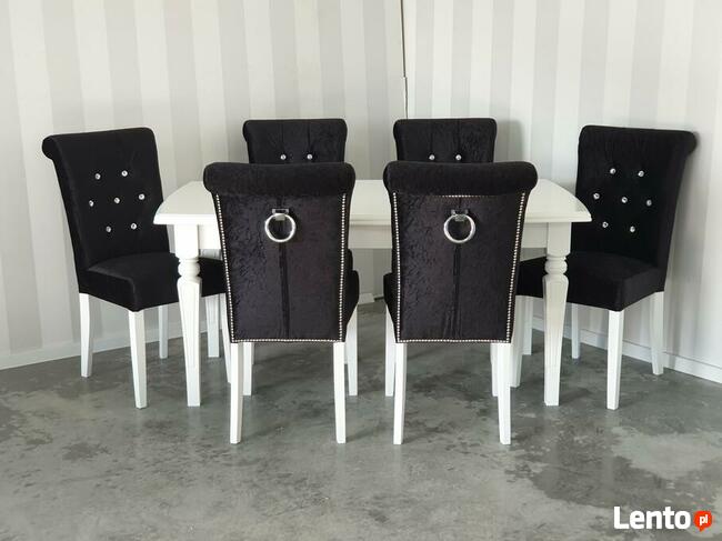 Krzesło tapicerowane pikowane z kołatką Porto Producent