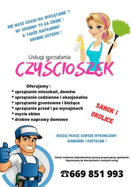 Usługi sprzątania