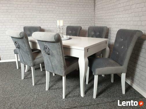 Krzesło tapicerowane pikowane z kołatką Porto Producent