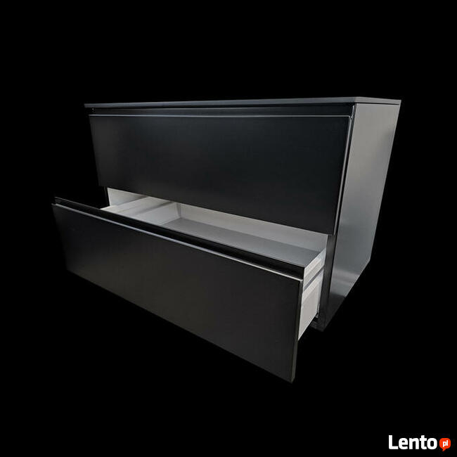 Szafka łazienkowa z blatem i umywalką (solid surface)