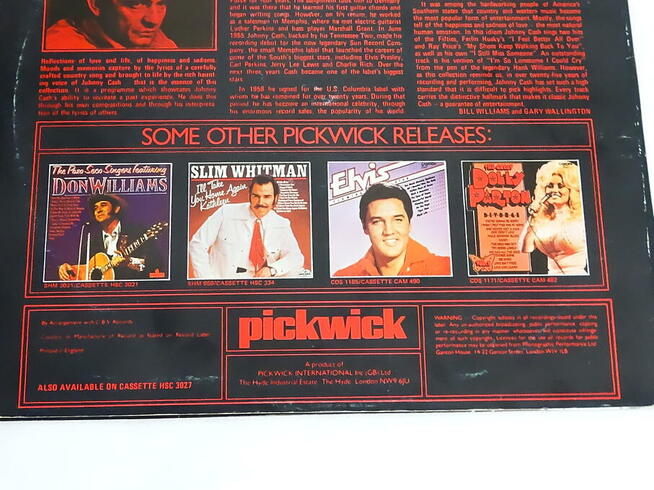 Johnny Cash – Im So Lonesome I Could Cry Vinyl LP 1970 r.