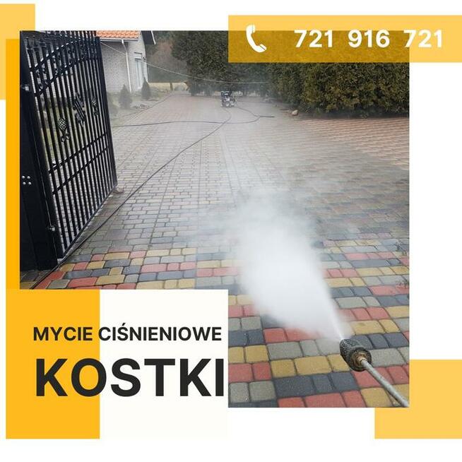 Mycie ciśnieniowe hydrodynamiczne: dachu, elewacji, kostki b