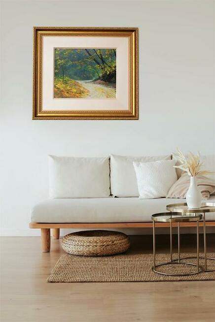 Wąwóz Kazimierz Dolny pejzaż obraz olejny Mirosława Marcinek