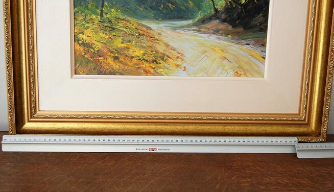 Wąwóz Kazimierz Dolny pejzaż obraz olejny Mirosława Marcinek