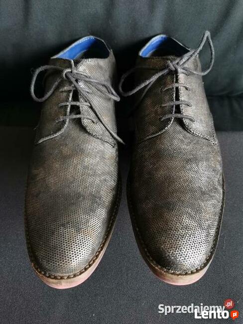 BUGATTI klasyczne półbuty męskie Rozm.44 Jak NOWE