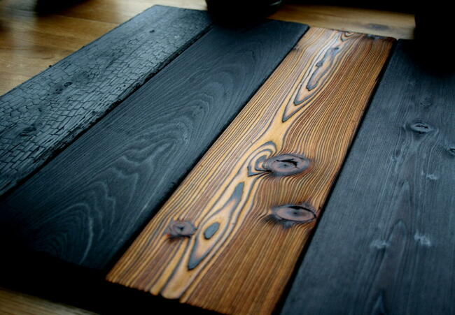 Deski elewacyjne opalane Shou Sugi Ban