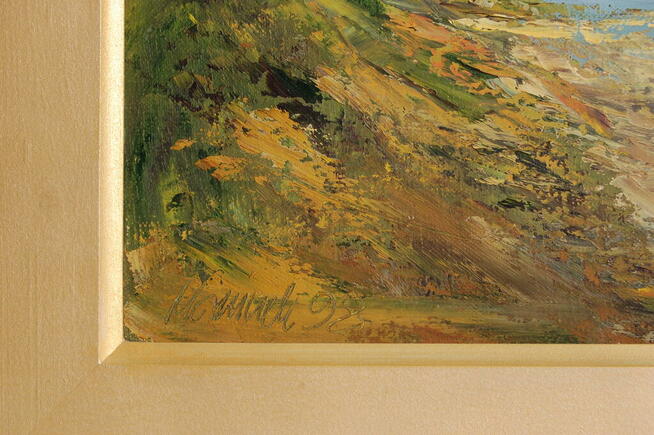 Wąwóz Kazimierz Dolny pejzaż obraz olejny Mirosława Marcinek