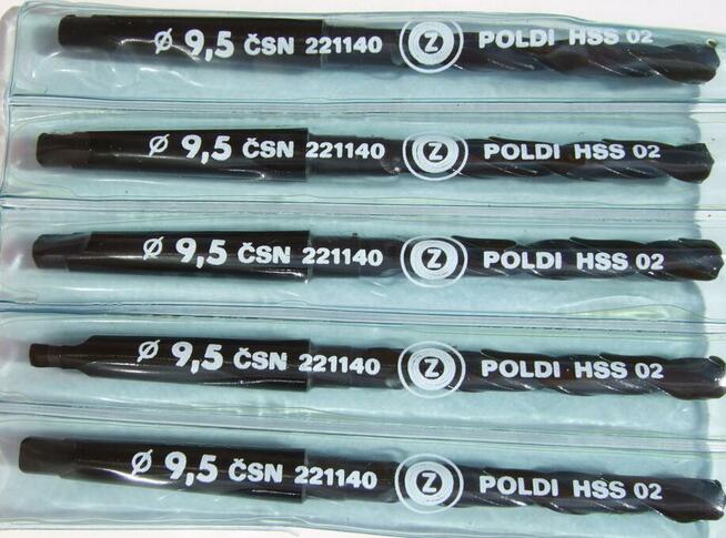 WIERTŁO DO METALU NWKc 9,5 HSS POLDI CZESKIE WERKO BAILDON B