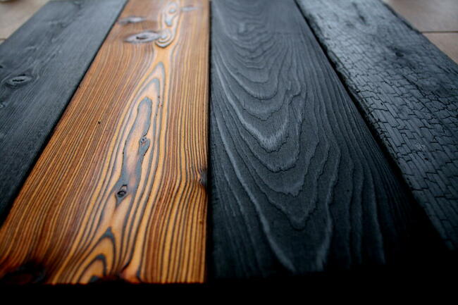 Deski elewacyjne opalane Shou Sugi Ban