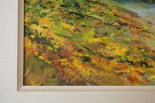 Wąwóz Kazimierz Dolny pejzaż obraz olejny Mirosława Marcinek