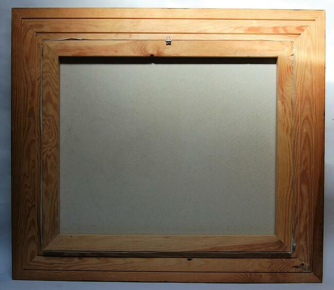 Obraz olejny, Kościół Mariacki, Kraków, czarno-biały