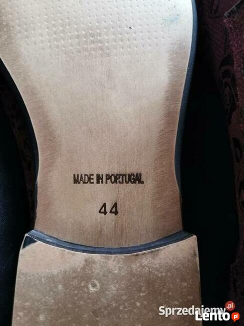 Eleganckie półbuty Rozm.44 BORDO Skóra JAK NOWE