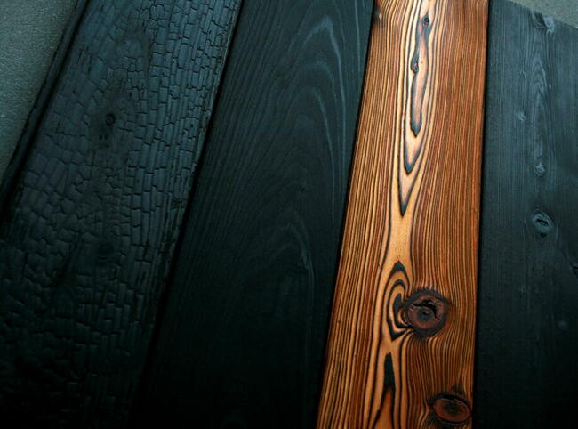 Deski elewacyjne opalane Shou Sugi Ban