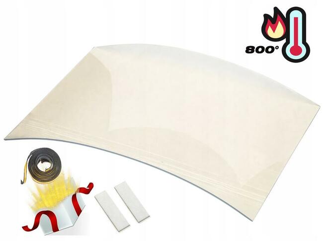 Szyba kominkowa do kominków HARK AVENSO MERO ROMA LINOX VIVE