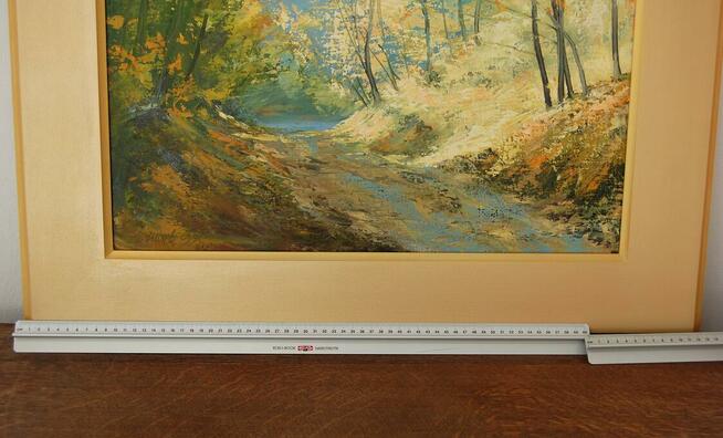 Wąwóz Kazimierz Dolny pejzaż obraz olejny Mirosława Marcinek