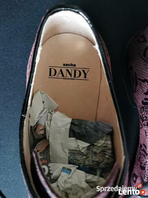 Eleganckie półbuty Rozm.44 BORDO Skóra JAK NOWE