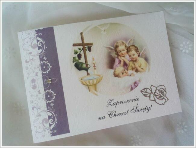 Zaproszenia chrzest