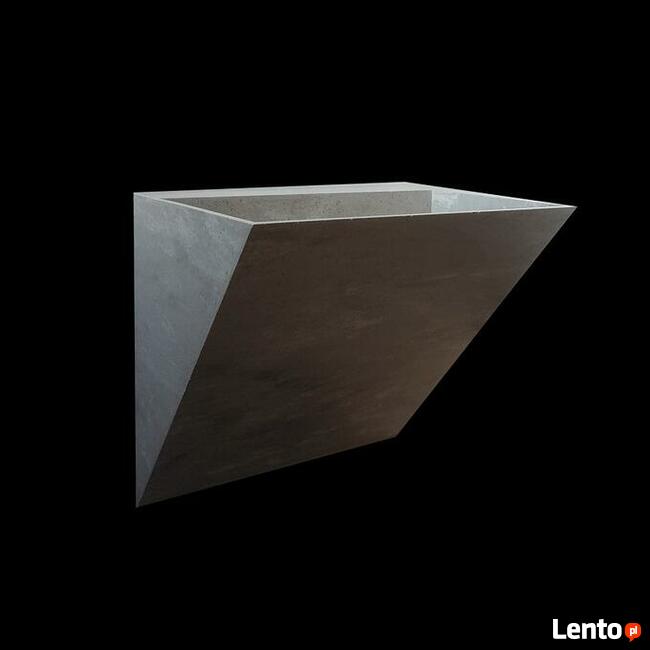 Umywalka jednoosobowa z odpływem liniowym (solid surface)