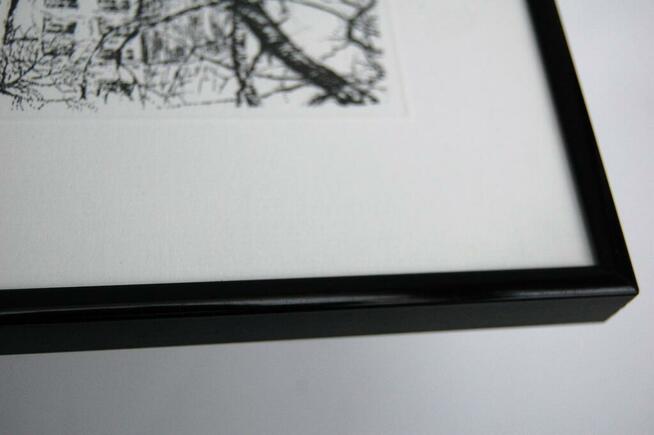 Drzewo, grafika czarno-biała, Agnieszka Paluch 1994 r.