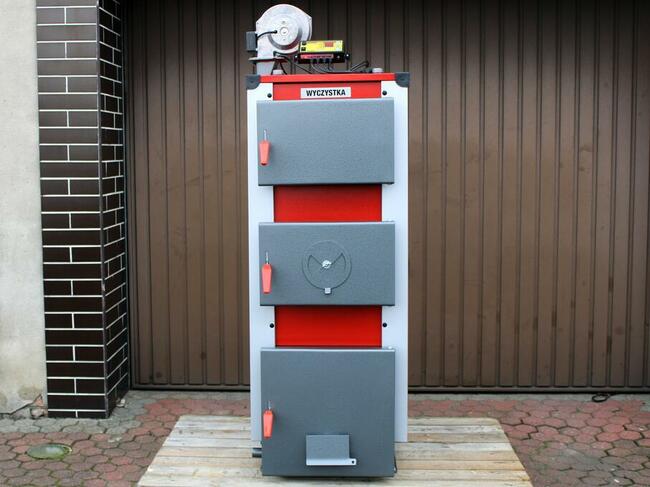 Kocioł piec kotły na drewno węgiel UKS 3-kanały 23KW 180m2