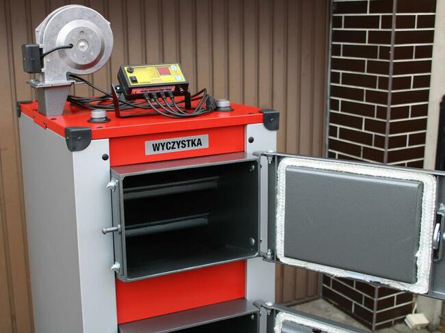 Nowy kocioł piec na drewno węgiel 30KW >250m2 Pleszew Kotły