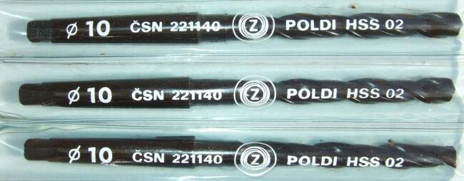 WIERTŁO DO METALU NWKc 10 HSS POLDI CZESKIE WERKO BAILDON HB